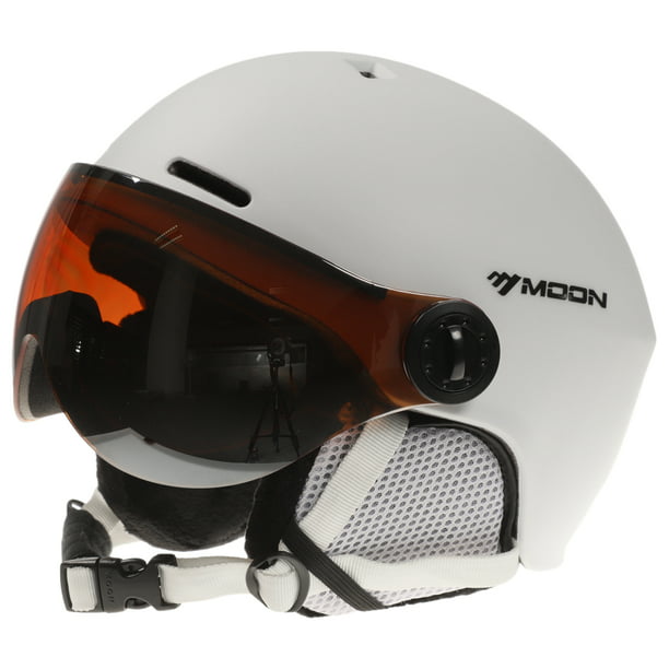 Ski Snowboard Helmet With Visor Goggles Winter Snow Safety Windproof Sport Mask 